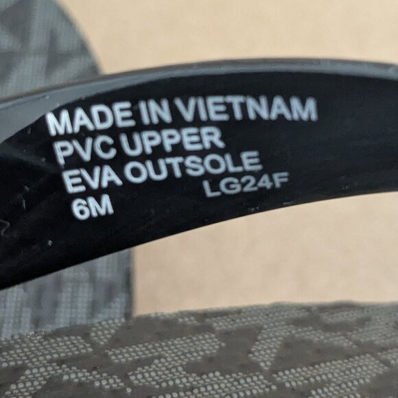 MICHAEL KORS Women's Flip Flops ACTIVE TRAVIS FLIP FLOP Size 6M Black - Picture 10 of 10